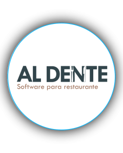 AL Dente: logo de software de gestion para restaurante